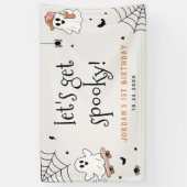 ハロウィンお誕生日パーティー こどもの怖いパーティー 横断幕 (縦)