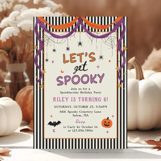 ハロウィンお誕生日パーティー 子供のゾクゾクする仮装パーティー 招待状