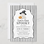 ハロウィンお誕生日パーティー 楽しいハロウィン 招待状 (正面)