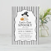 ハロウィンお誕生日パーティー 楽しいハロウィン 招待状 (スタンド正面)
