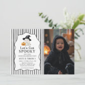 ハロウィンお誕生日フォト:子供たちを怖がらせよう 招待状 (スタンド正面)