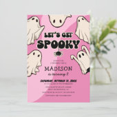 ハロウィンお誕生日会招待状 Let's Get Spooky 招待状 (スタンド正面)
