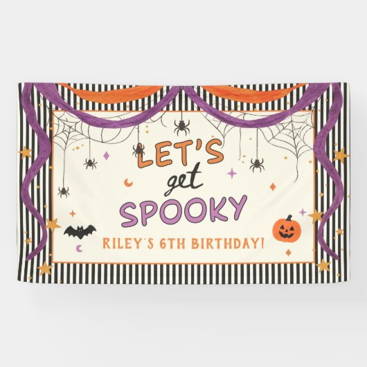 ハロウィンお誕生日会 キッズパーティー 横断幕 (横)