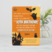 ハロウィンお誕生日会 招待状 (スタンド正面)