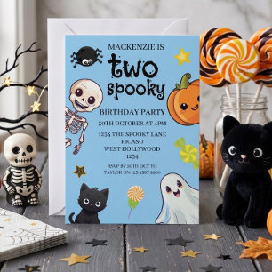 ハロウィンお誕生日会 2歳の誕生日会 招待状