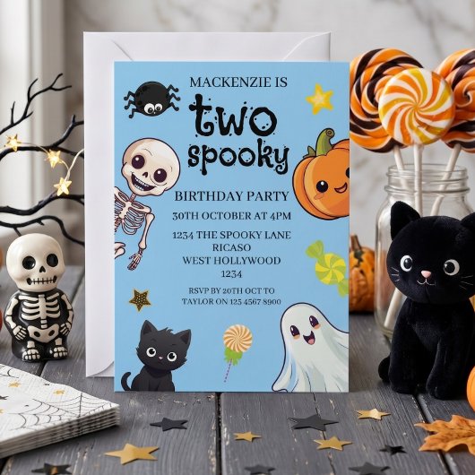 ハロウィンお誕生日会 2歳の誕生日会 招待状