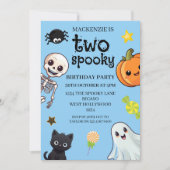 ハロウィンお誕生日会 2歳の誕生日会 招待状 (正面)