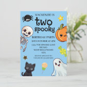 ハロウィンお誕生日会 2歳の誕生日会 招待状 (スタンド正面)