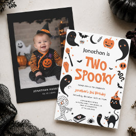 ハロウィンお誕生日会 2歳 男の子 招待状