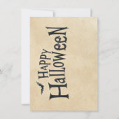 ハロウィンかかしグリーティングカード (裏面)