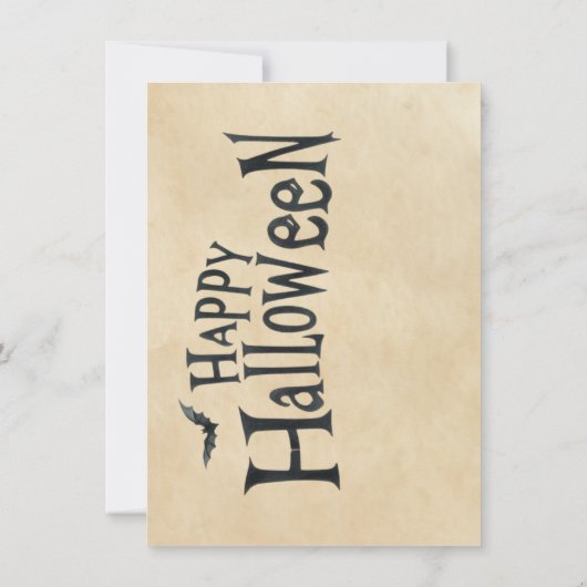 ハロウィンかかしグリーティングカード (裏面)