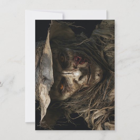 ハロウィンかかしグリーティングカード (正面)