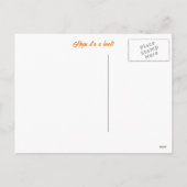 ハロウィンかわいいダックスフクロウ シーズンポストカード (裏面)