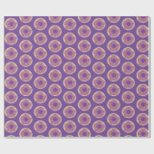 ハロウィンかわいいドーナツふりかける曇り ラッピングペーパー (フラット)