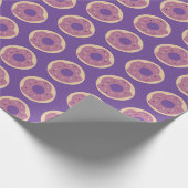 ハロウィンかわいいドーナツふりかける曇り ラッピングペーパー (角)