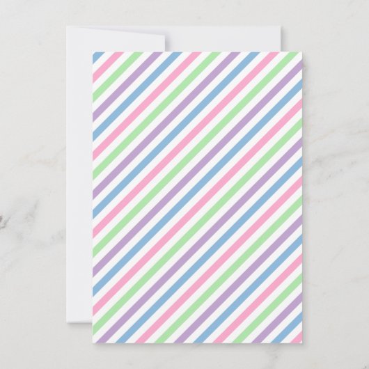 ハロウィンかわいいモンスターはパーティの招待状をからかいます 招待状 (裏面)