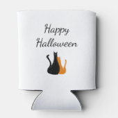 ハロウィンかわいい猫スケッチオレンジブラック猫ちゃん 缶クーラー (裏面)