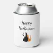 ハロウィンかわいい猫スケッチオレンジブラック猫ちゃん 缶クーラー (缶裏面)
