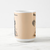 ハロウィンかわいらしの魔女と満月バルーン コーヒーマグカップ (中央)