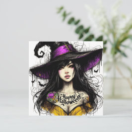 「ハロウィンがさらに魔女っぽく」Happy Halloween シーズンカード