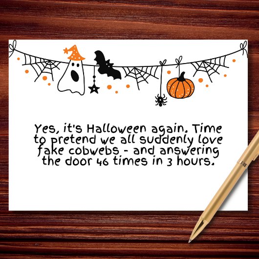 ハロウィンがやってきた…そして混乱も カード