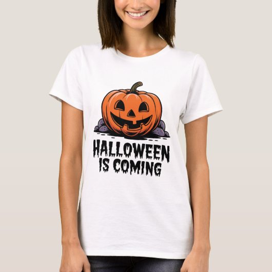ハロウィンがやってくる Tシャツ (正面)