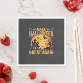 ハロウィンが再び素晴らしい 幽霊屋敷 カボチャ スタンダードランチョンナプキン (インサイチュ)