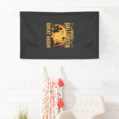 ハロウィンが再び素晴らしい 幽霊屋敷 カボチャ 横断幕 (インサイチュ)