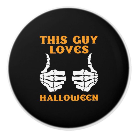 ハロウィンが大好きなの セラミックノブ (正面)