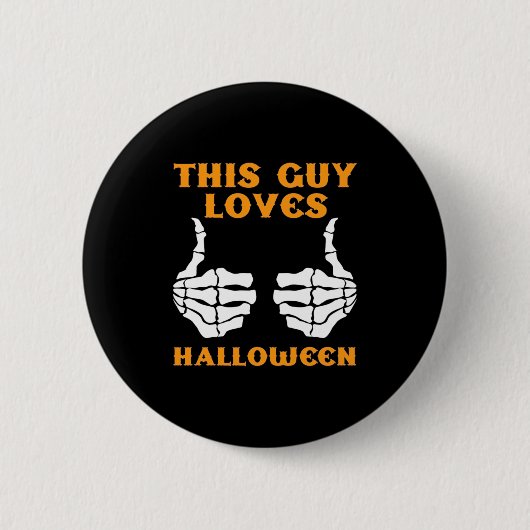 ハロウィンが大好きなの 缶バッジ (正面)