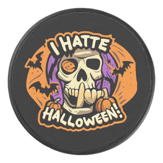 ハロウィンが嫌い アイスホッケーパック (正面)