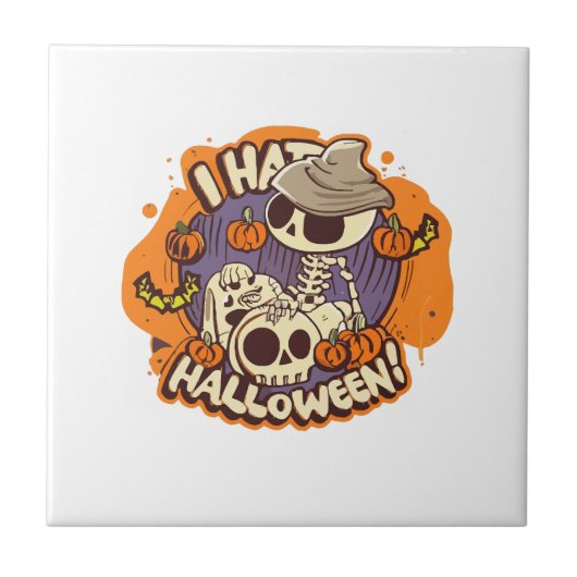 ハロウィンが嫌い タイル (正面)