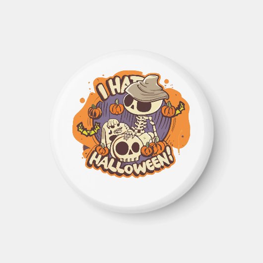 ハロウィンが嫌い マグネット (正面)