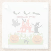 ハロウィンが怖くて楽しい ガラスコースター (裏面)