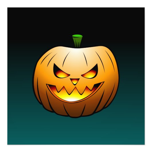 ハロウィンが来た！ジャック・オ・ランタン フォトプリント            (正面)