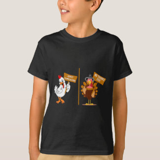 ハロウィンが楽しみなのに感謝祭のターキーは嫌だなんて Tシャツ