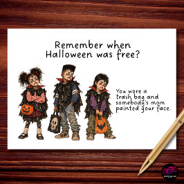ハロウィンが無料だった頃を覚えてる?吸血鬼の子供たち シーズンカード