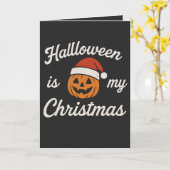 ハロウィンが私のクリスマス カード (黄色い花)
