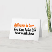 ハロウィンが終わった今、マスクを取ることができる2 カード (正面)