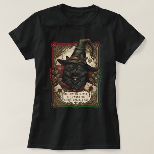 ハロウィンが終わって、クリスマスにもらいたいものはナ Tシャツ (デザイン正面)