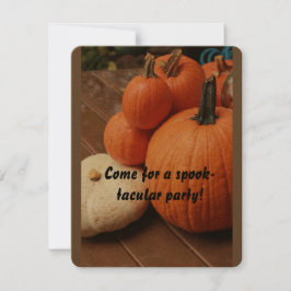 ハロウィンが近づいてるので、かぼちゃを飾ろう 招待状