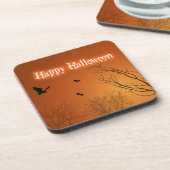 ハロウィンこうもりと木々 コースター (左側)