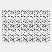 ハロウィンこうもりラッピング紙シート ラッピングペーパーシート (正面3)