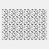 ハロウィンこうもりラッピング紙シート ラッピングペーパーシート (正面)