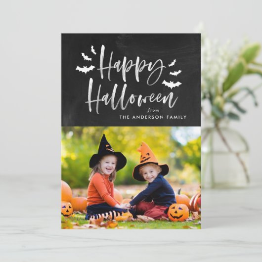 ハロウィンこうもり |ハロウィンフォトカード シーズンカード (スタンド正面)