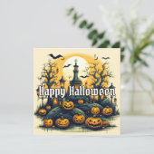 ハロウィンすごい不気味パンプキンス カード (スタンド正面)