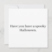 ハロウィンすごい不気味パンプキンス カード (裏面)