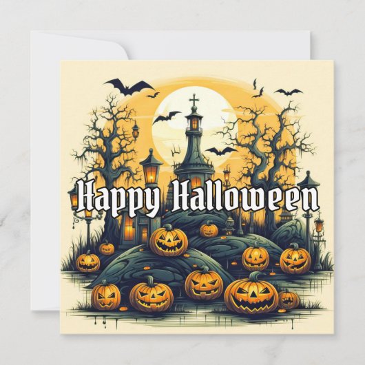 ハロウィンすごい不気味パンプキンス カード (正面)