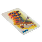 ハロウィンすてきの黒猫とカボチャヴィンテージ マグネット (右側)