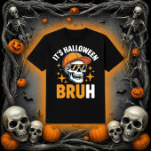 ハロウィンだねブラハ | おもしろスカルドクロ頭蓋骨 Tシャツ